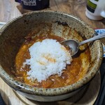 ナカガワ☆スエ食堂 - 最後はご飯をドボン