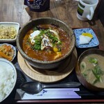 ナカガワ☆スエ食堂 - ミートボール定食（定番メニューではありません）