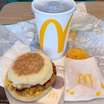 マクドナルド - 料理写真:ソーセージマフィンセット（400円）