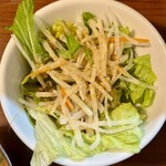 天三 - 生野菜が嬉しい。たっぷり入っている。