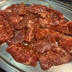 大満 - カルビ定食のカルビ3人前