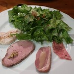 びのぐら～ちぇ - ・コース サラダ、前菜盛り合わせ