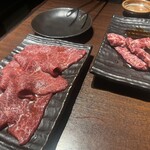 炭火焼肉 ふちおか - 肩三角、ハラミ