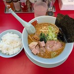 ラーメン山岡家 - 味噌ラーメン＋ライス＋メンマ＋コロチャー