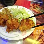 四川厨房 随苑 - 麻婆麺セット900円（ランチは、鶏唐揚げ３個、炒飯ほか食べ放題）