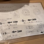 スパイス料理ナッラマナム - 料金表