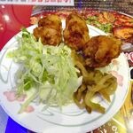 四川厨房 随苑 - 麻婆麺セット900円（ランチは、鶏唐揚げ３個、炒飯ほか食べ放題）