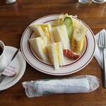 純喫茶モネ - たまごサンドセット