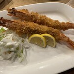 うず潮屋 - ジャンボエビフライ
