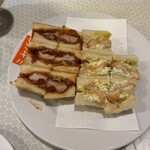 みやざわ - カツサンドとエビサンド。