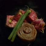 日本料理 たかむら - 秋田錦牛のたたき