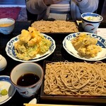 鎌倉 松原庵 - ランチコース由比の大盛、天ぷら野菜天ぷらとあられ天ぷら