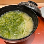 築地寿司清 - あおさの味噌汁