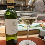 築地寿司清 - ワイン！飲みやすいです！