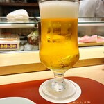 築地寿司清 - ビール