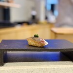 神楽坂 鮨 弥栄 - 鯵　新鮮さ凄い