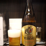 錦糸町中華そば さん式 - サッポロヱビス瓶ビール