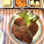 たんぽぽ - 某日日替り「チキンカツ」＆「小鉢3品」