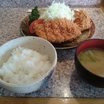 とんかつ くにか - ランチ チキンカツとひれカツ 820円