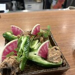 神楽坂 ほたる燈 - 秋刀魚の肉味噌ピーマン