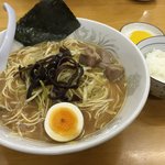 ラーメン 遊ゆう - ネギラーメンライスセット 500円（ランチパスポート価格）☆（第一回投稿分②）