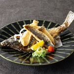 がんこ寿司 - かれい唐揚げ