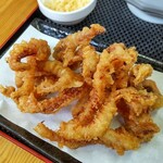 山形蕎麦 つるや - ゲソ天