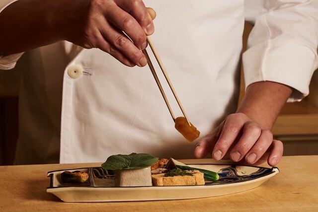Ginza Komon restaurant in Tokyo, Japan