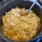 一平ちゃん - 具材を食べ終えた後にライスをインして２度美味しい