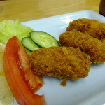 四ツ木製麺所 - 牡蠣フライ