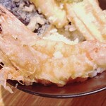 ニカイノオアシス - 車海老天丼の車海老