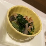 福よせ - お通し（ほうれん草のお浸し）