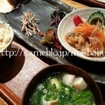 地球畑カフェ 草原をわたる船 - * 天然魚のお膳 * - 太刀魚の南蛮漬け -