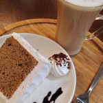 POS CAFE - ケーキセット
紅茶シフォン、カフェラテ(キャラメル)