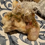 福よせ - 豚肩ロースと舞茸のビール揚げ　ねぎ香味ソース