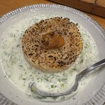 ほ志の - 塩雲丹の焼きリゾット生海苔クリームソース