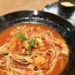 とまと - ペスカトーレ 1450円 大盛り＋250円