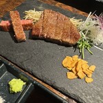 鉄板焼 炭焼 さいとう - シャトーブリアン、サーロイン