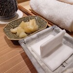 大阪天満宮 鮨とよなが - ガリなどの準備