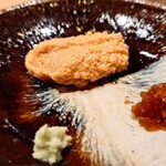 大阪天満宮 鮨とよなが - あんきも　奈良漬け　わさび