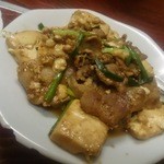 牛しっし亭 - 肉とうふ炒め４００円