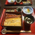 うな菊 奈良本店 - あいのせ重　4900円　薬味とお吸い物と香の物