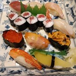 どん亭 - 寿司定食（上）