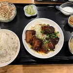 麗縁 - 焼豚定食