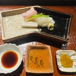 浮田町いま - タイとハリイカのお刺身