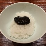 銀座 有涯 - 2杯目は海苔佃煮と