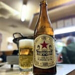 三枡 - ・サッポロ 赤星 中瓶