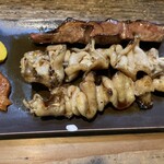 やきとり どん - レバー、皮、シロ