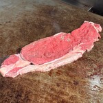 川崎日航ホテル カフェレストラン「ナトゥーラ」 - ライブキッチンのステーキ