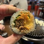 けとばし屋チャンピオン - 馬肉キンパ〜珍しいー！写真には無いけど桜寿司は安定の美味しさ